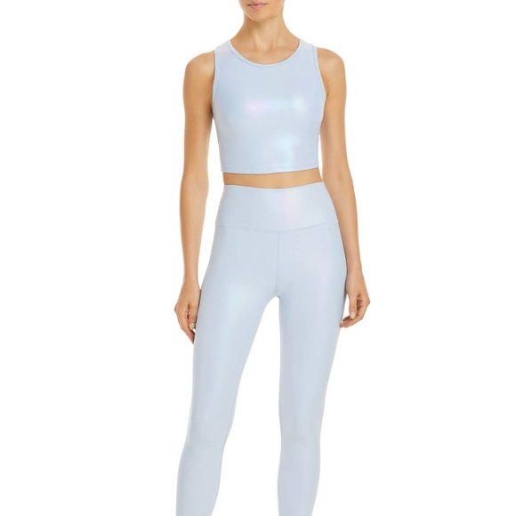 Blue Iridescent Padded Razer Back Padded Sports Bra by Aqua Size XS NWT - Picture 4 of 7